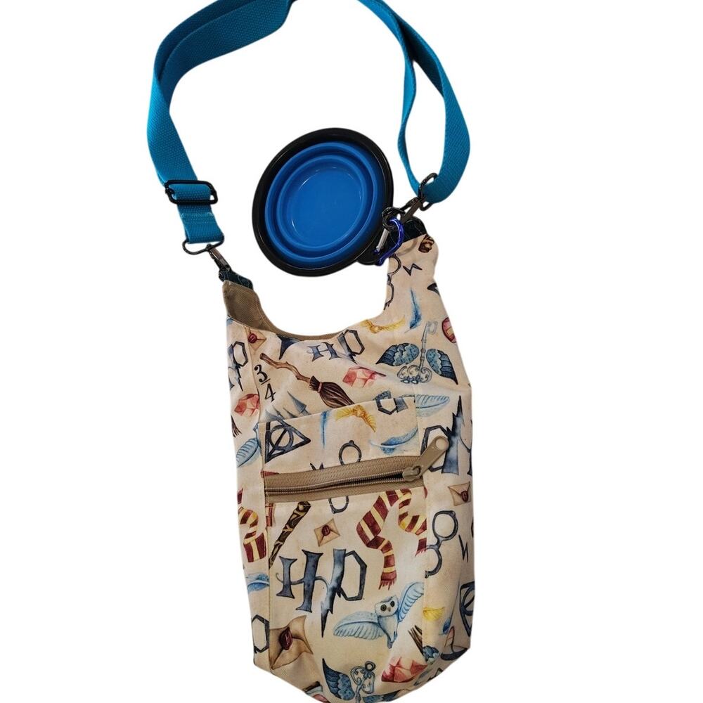 HARRY POTTER WATER BOTTLE AND BOWL DOG PET travel TOTE